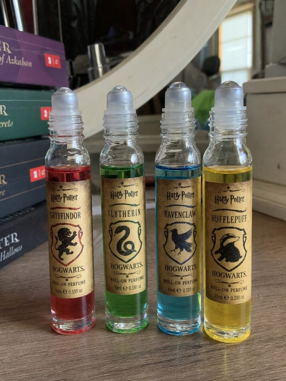 Harry Potter Hogwarts House Roll-On Perfume Oil Set nib